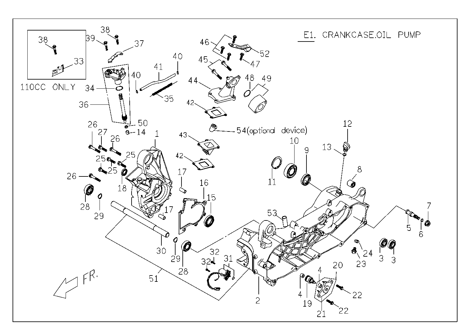 Rattler 110 Crankcase